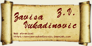 Zaviša Vukadinović vizit kartica